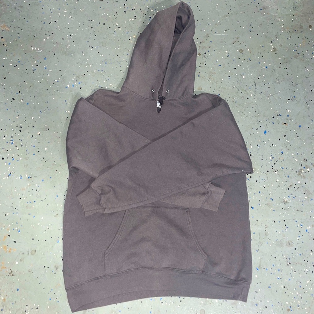 Hanes grey blank hoodie